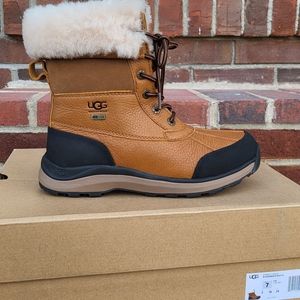 UGG Adirondack III Chestnut Brown Black Boot Shoe Snow Rain Waterproof Women 7